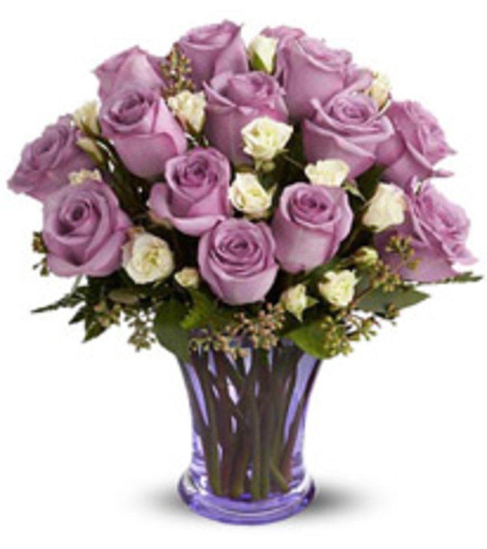 Purple Rose Vase