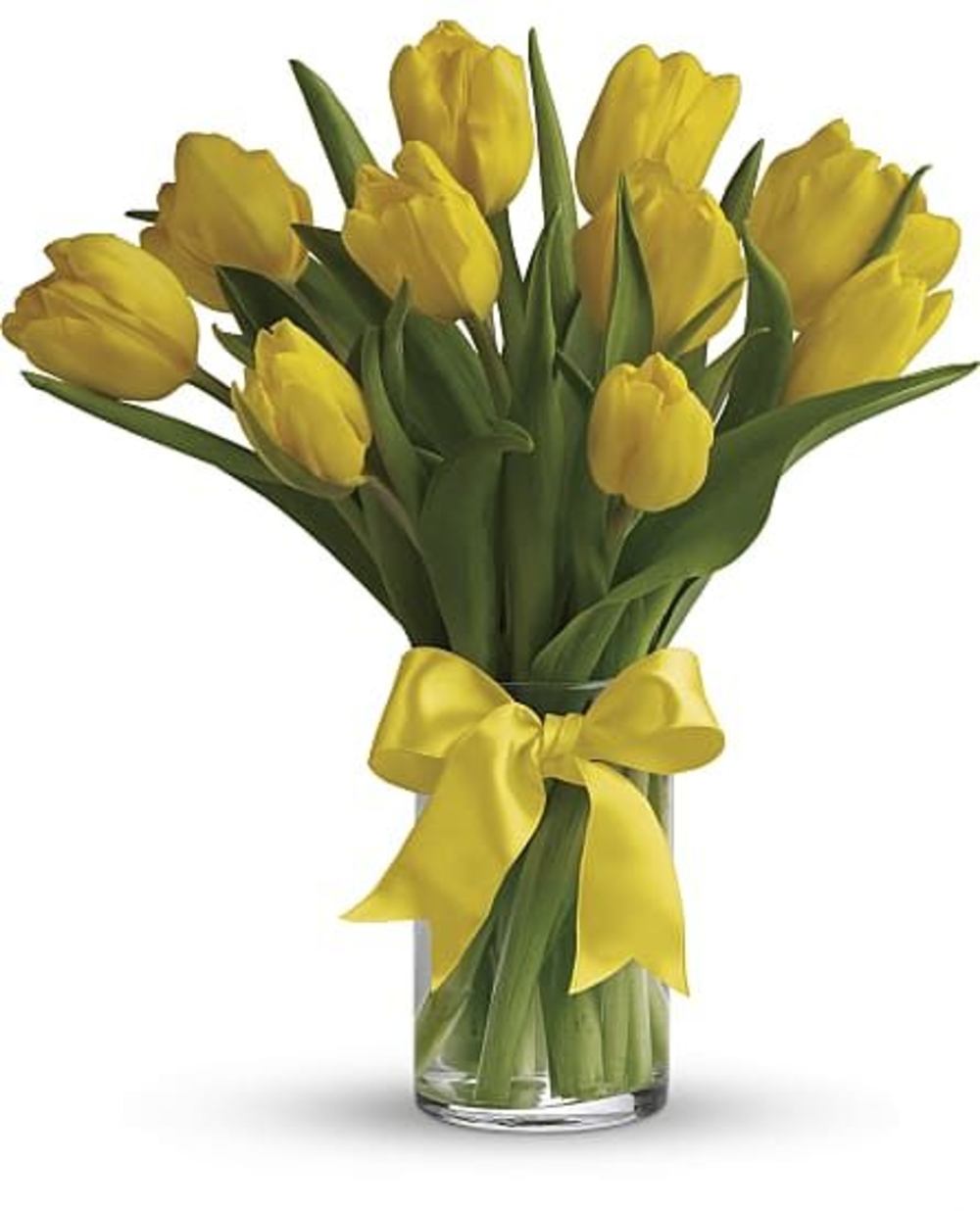 10 Stems Sunny Yellow Tulips