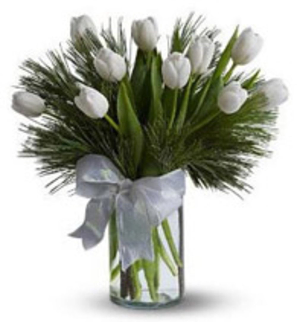 10 White Beauty Flower Vase