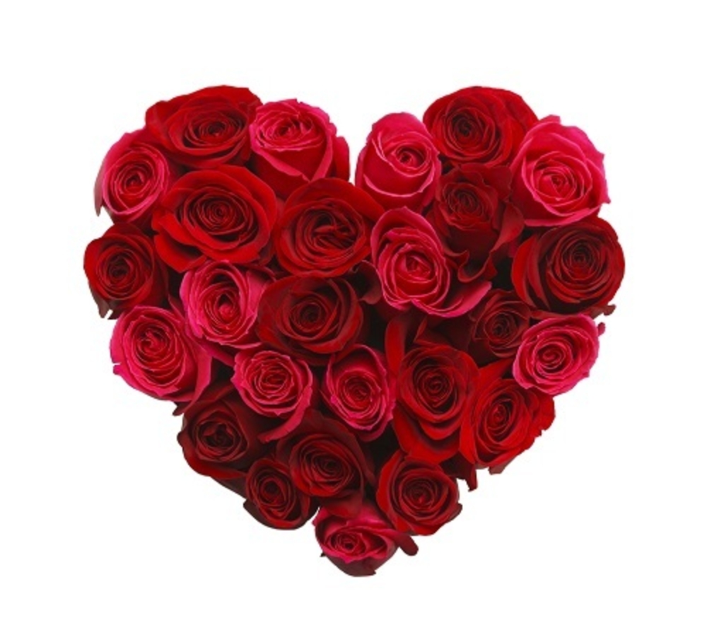 30 Heart Shaped Rose Arrangement