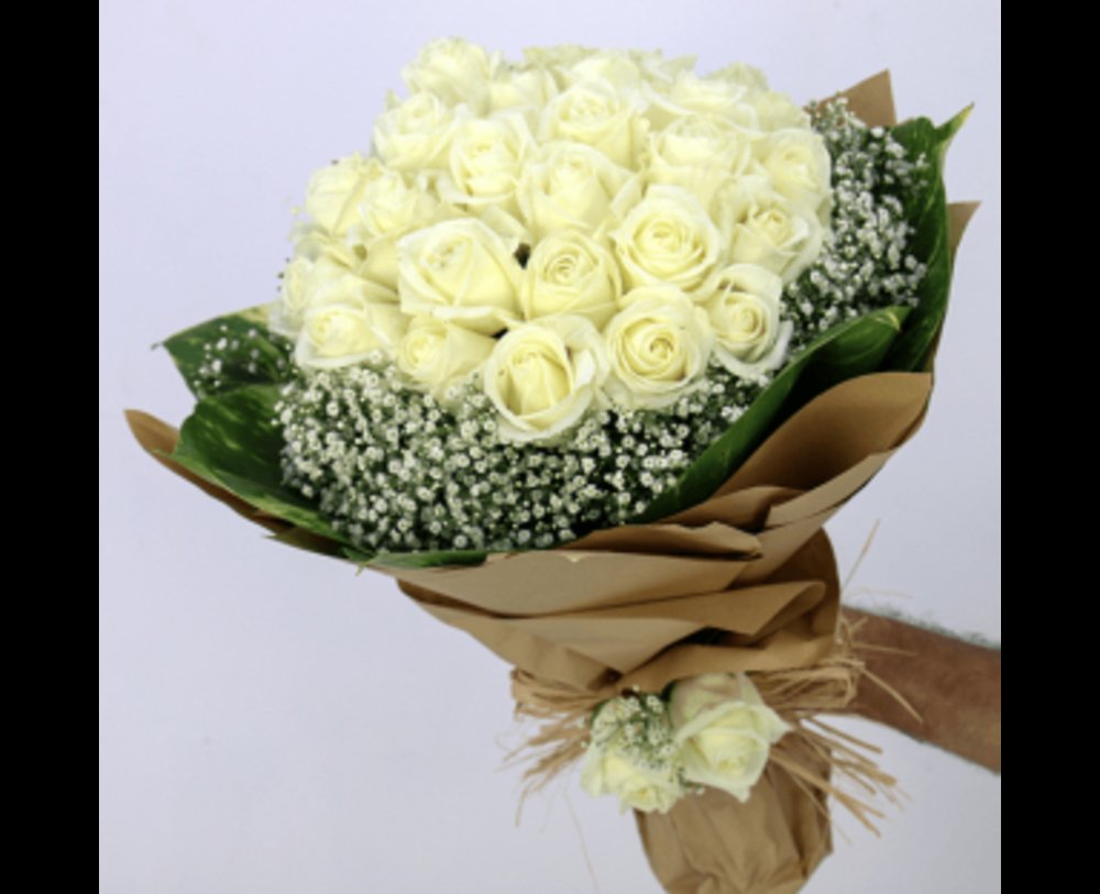 Beautiful White Rose Bouquet