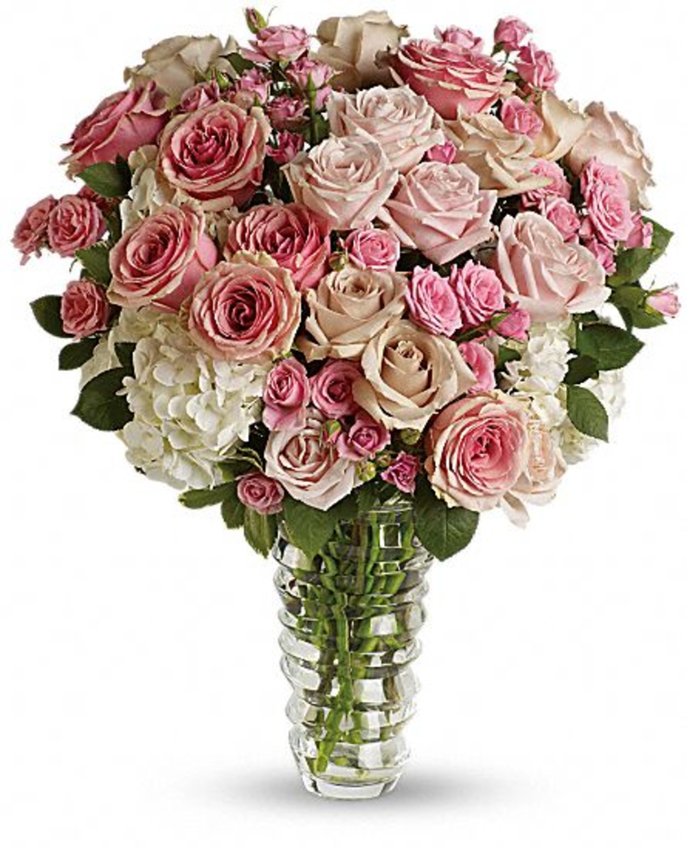 Mixed Roses In A Vase