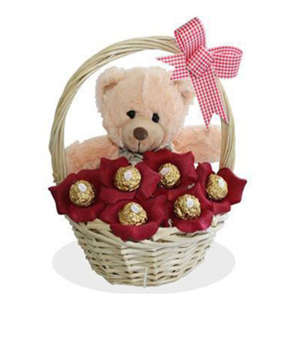 Teddy Chocolates Basket