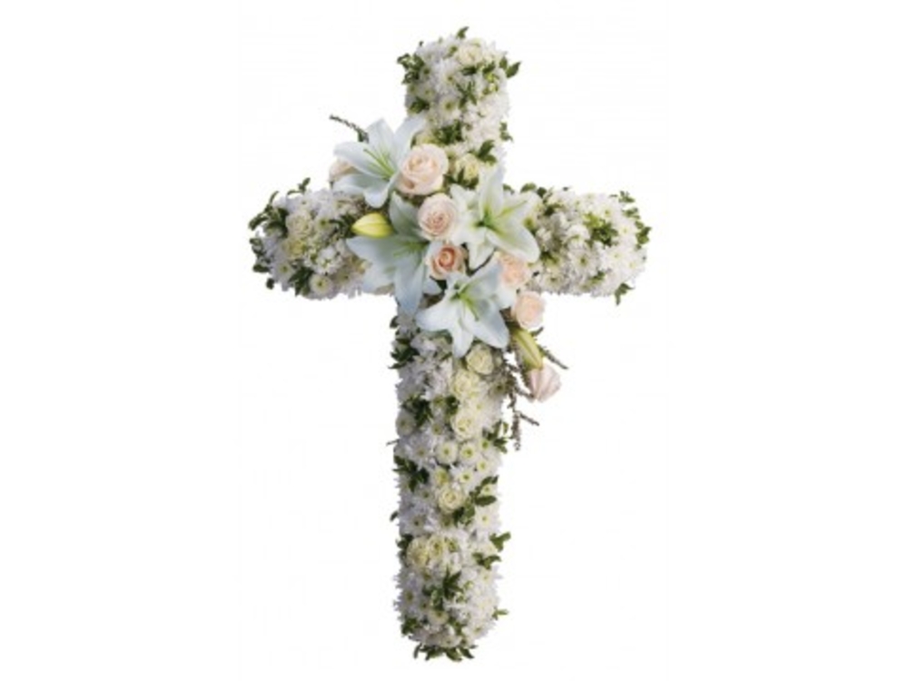 Cross Shaped Flower Arrangement