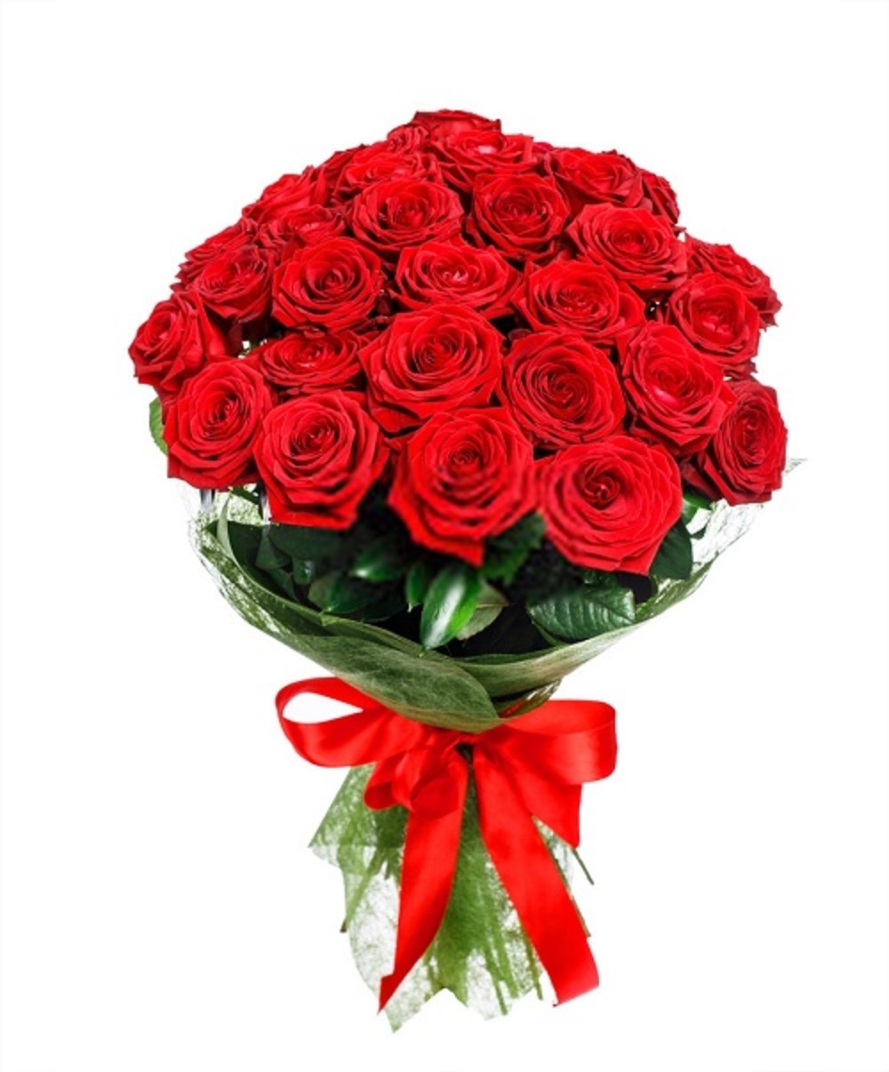 24 Red Roses Hand Bouquet